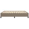 VidaXL Bettgestell ohne Matratze Taupe 180x200 cm Stoff