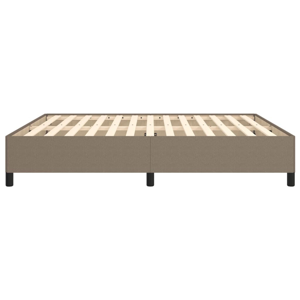 VidaXL Bettgestell ohne Matratze Taupe 180x200 cm Stoff