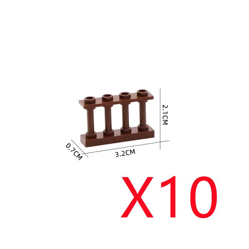 MOC City Architecture Building Blocks Basic Accessories Fences Stairs Houses Gardens Tree Trunks Bricks Compatible Toy Gift X031