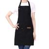 Oil Resistant Kitchen Apron With Triple Adjustable Button Easy Clean Waterproof Polyester