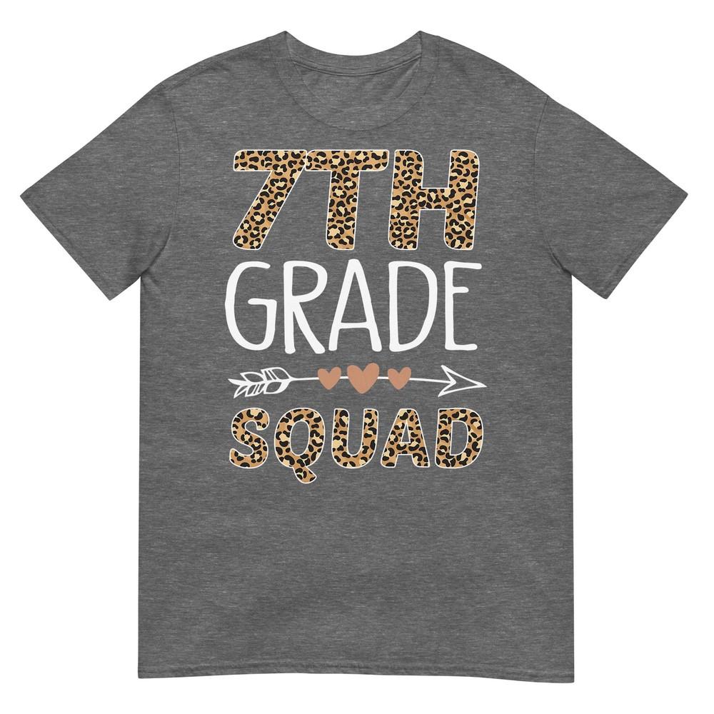 7th Grade Squad Leopard Teacher Student TShirt
