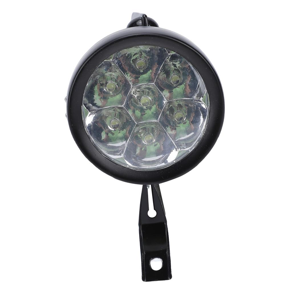 Vintage Front Light Retro Bike Front Lamp 6 LED Headlight with Bracket for Night Riding Cycling