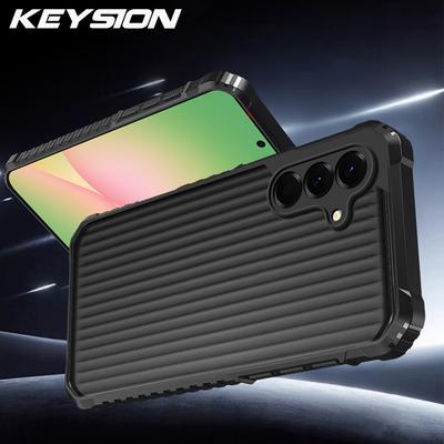 KEYSION Heavy Duty Shockproof Phone Case for Samsung A54 5G A34 A24 4G Silicone+PC Translucent Matte Cover for Galaxy A14 4G 5G