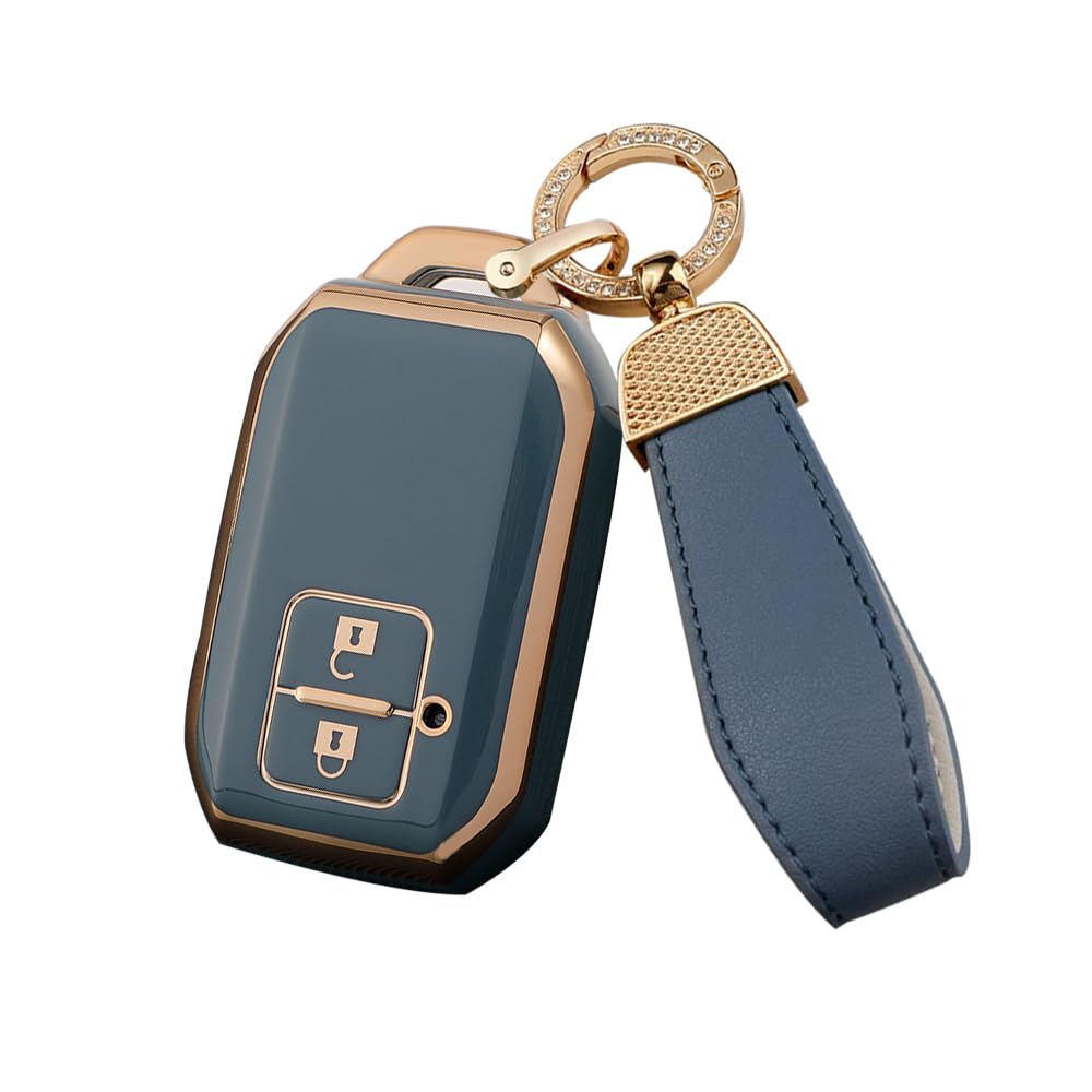 Key Key Key Key Protection for Suzuki Vehicles Compatible with SUZUKI New Wagon R Jimny Premium Scratch Stylish Gray [SANRILY] Case, Holder, Cover, -