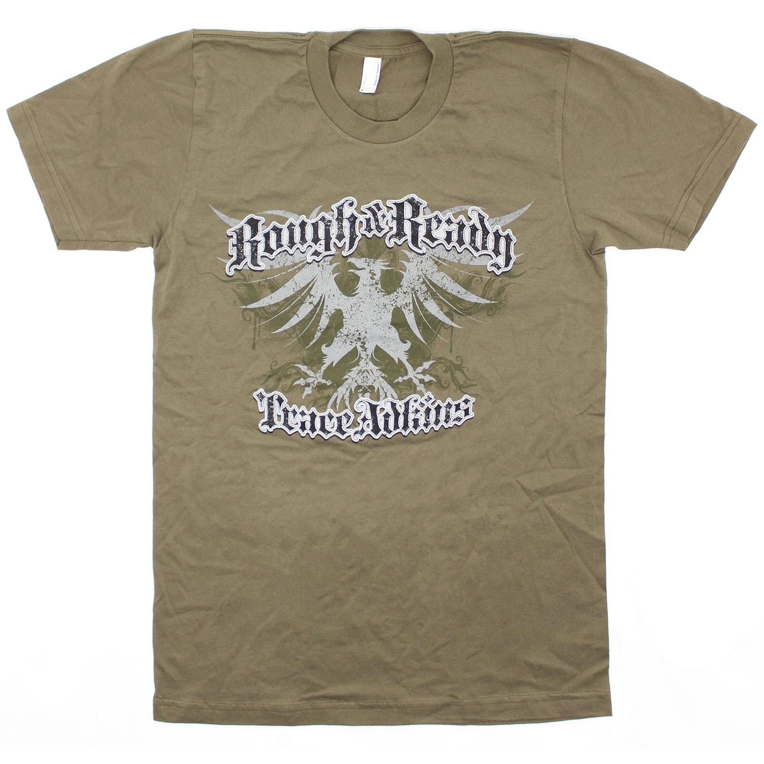 Men s Trace Adkins Rough & Ready Slim Fit T-shirt Small Olive L