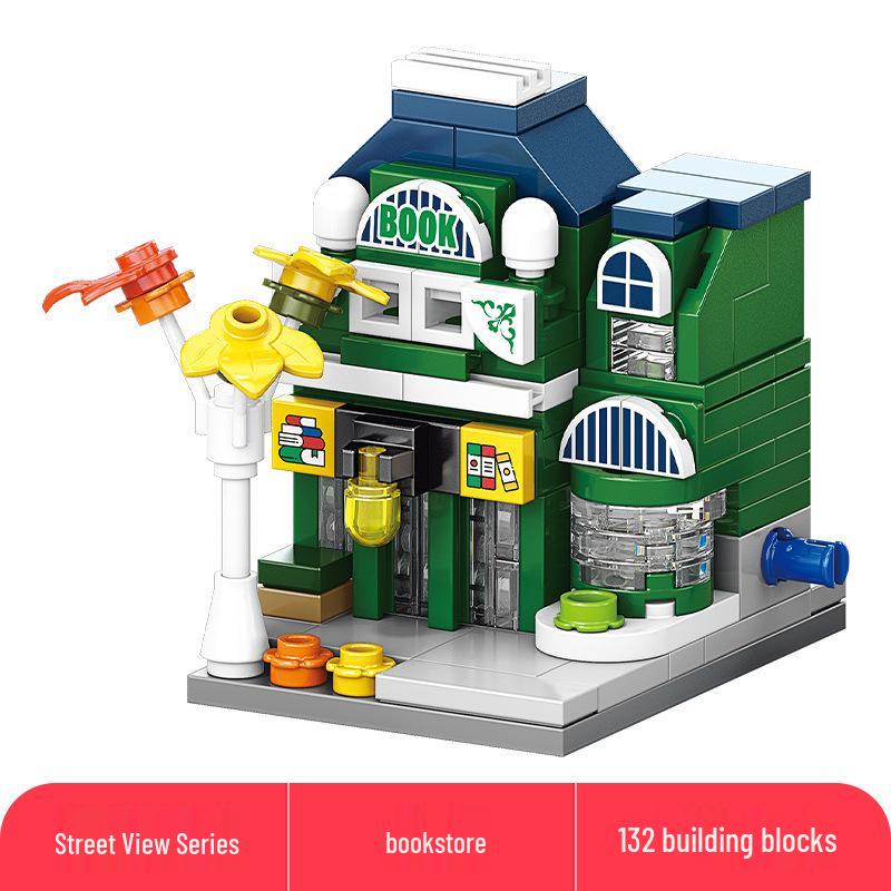 Lele Brothers Kids City Street Scene Building Blocks Puzzle Toy
