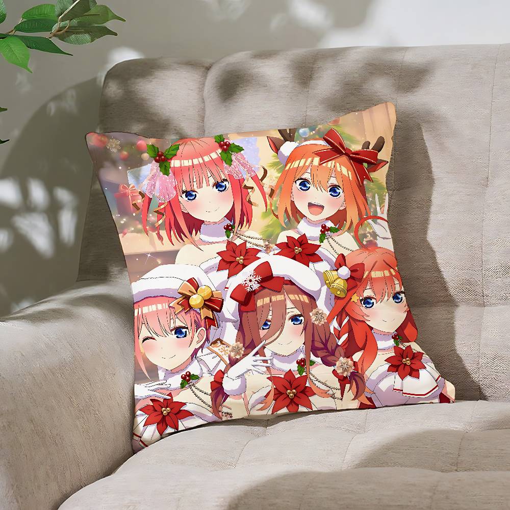 The Quintessential Quintuplets Pillow Case Throw Pillow Cover Nordic Vintage Style Cushion Covers Home Living Sofa Couch Seat