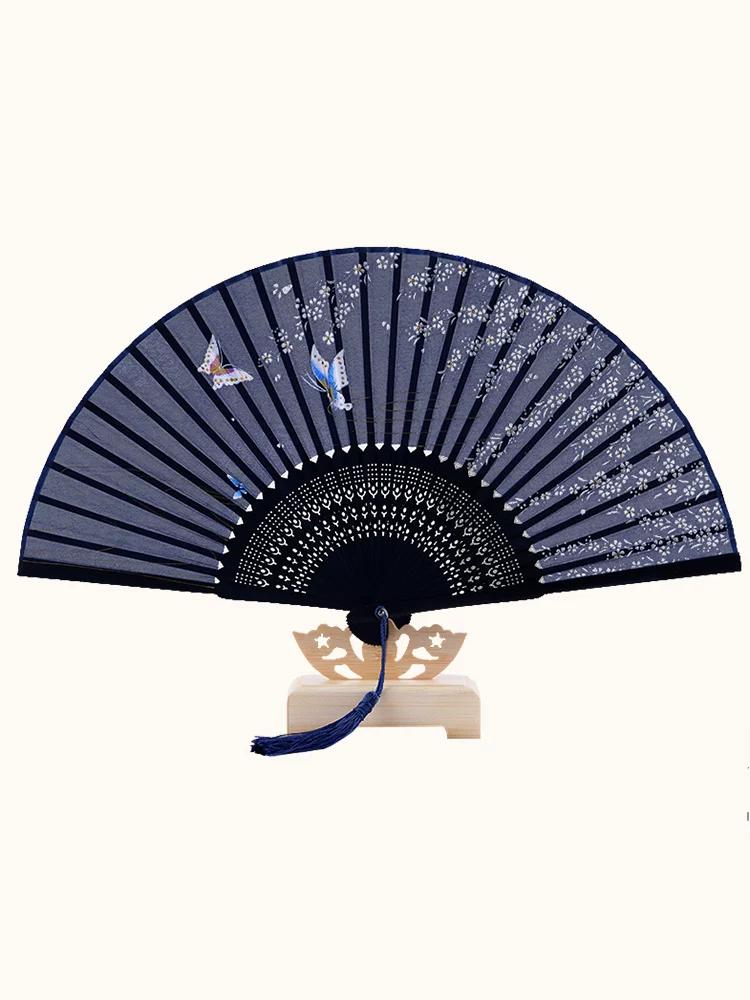 Special Foreign Silk Japanese Style Small Folding Fan Gifts for Foreigners