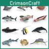 Simulated Deep Sea Ray Crab Squid Killer Whale Shark Model Desktop Ornament Set For Childrens Educational Playroom Decor