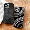 Fingerabdruckmuster Handyhülle Für iPhone 17,16,15,14,13,12,11 Plus,Pro Max,XS,Bunte Silberne Handyhülle Funda Cover