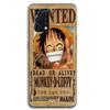 Phone Case - MANIACASE - Oppo A95 - Silicone TPU - One Piece Wanted Poster (Monkey D. Luffy) - Black