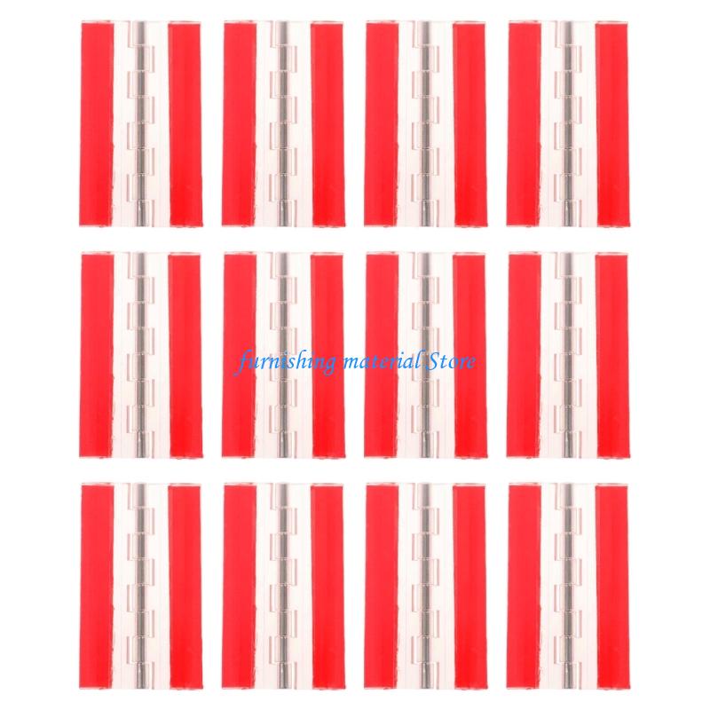 Y5GD Clear Plastic Hinges On Strong Folding Hinges 12pcs for Fish Covers