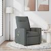 VidaXL Reclining Massage Chair Dark Grey Fabric, Massage Chair, Armchair, Sofa Armchair, Office Chair 4104833