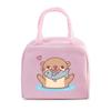 Cute Otter Printing Lunch Bags Women Portable Insulated Tote Bags Cartoon Otter Sloth Graphics Thermal Foods Eco Kids Lunch Bags