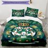 3pcs Duvet Cover Set (1*Duvet Cover + 2*Pillowcase, Without Core), Club Santos Laguna Print Soft All‑Season Bedding Set, Home Bedroom Decor Gift