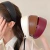 Haarreif im französischen Stil, Haarbänder, Retro-Leder, breite Stirnbänder, Damen-Haarband, weiblich, zum Waschen des Gesichts, Make-up, Kopfschmuck, Haarschmuck