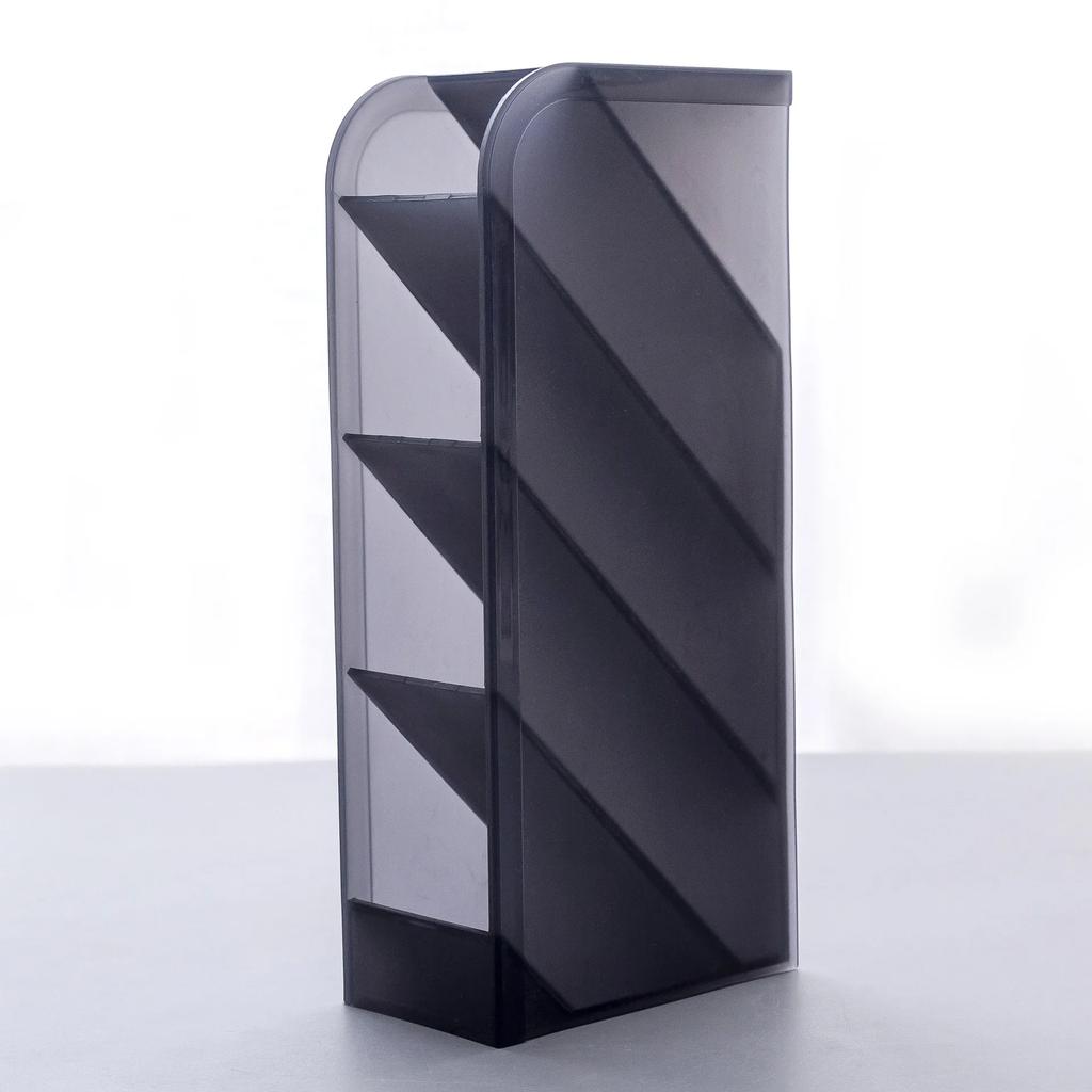 Four-compartment Slanted Insertion Pen Holder Desktop Storage Pen Holder Compact and Multi-functional Pen Holder
