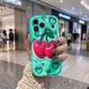 Inflated Cherry Hearts And Star Pattern Wavy Edge Phone Case For iPhone 16 15 14 Pro Max 13 12 11 Mini XR XS SE 2020 7 8 Plus Air Cover