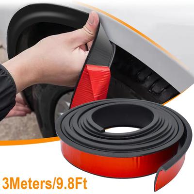Universal Fender Flare Car Wheel Eyebrow Protector Lip Wheel-arch Trim Arch Extenders Scratch Proof Rubber Seal Strip Amagi