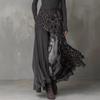 2026 Leopard Print Elastic Waist Wide Hem Casual Dress for Europe and America