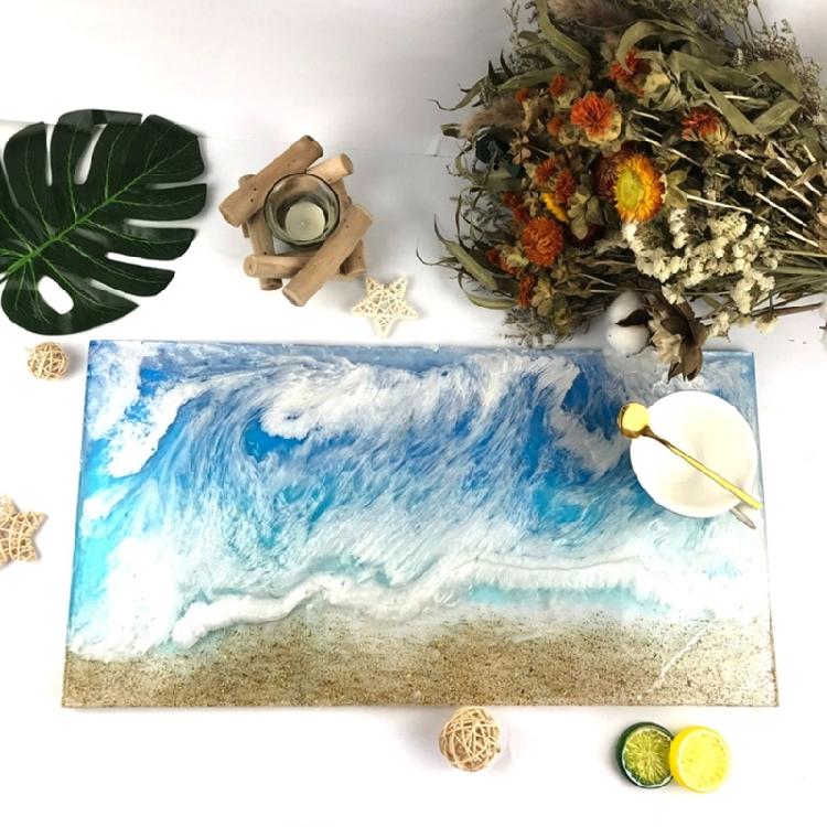 Charcuterie Board Resin Mold Resin Tray Mold Rectangle Casting Mold for Table