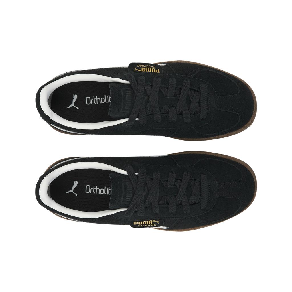 Puma Palermo Black White Gum Unisex Sneakers 396463-10