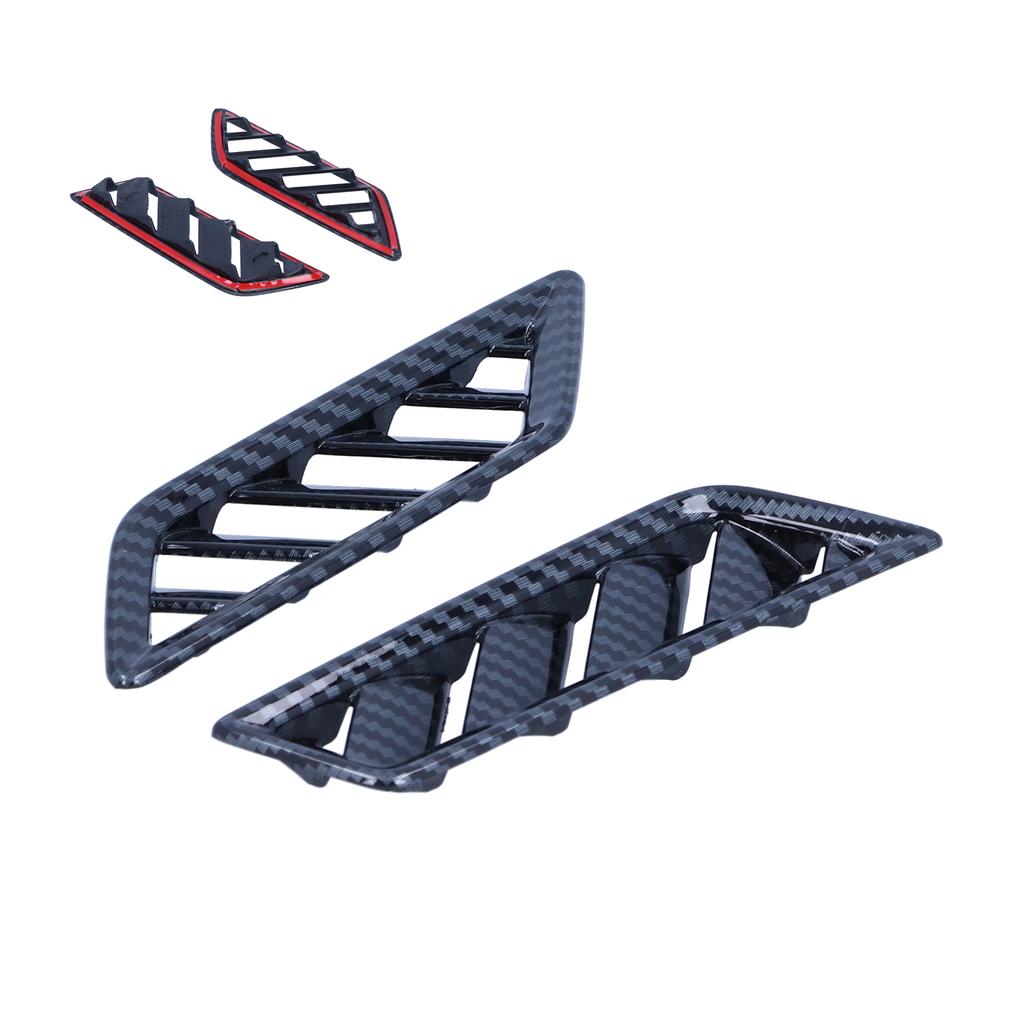 2pcs Dashboard Upper Air Vent Trim Frame Left Right Carbon Fiber Style Fit for MK8 2020‑2021