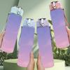 1PC Purple Pink Cloud Sky Gradient Print 750ml Color Plastic Sports Water Bottle Leakproof Flip Straw Lid Suitable for Sports Office Home Use