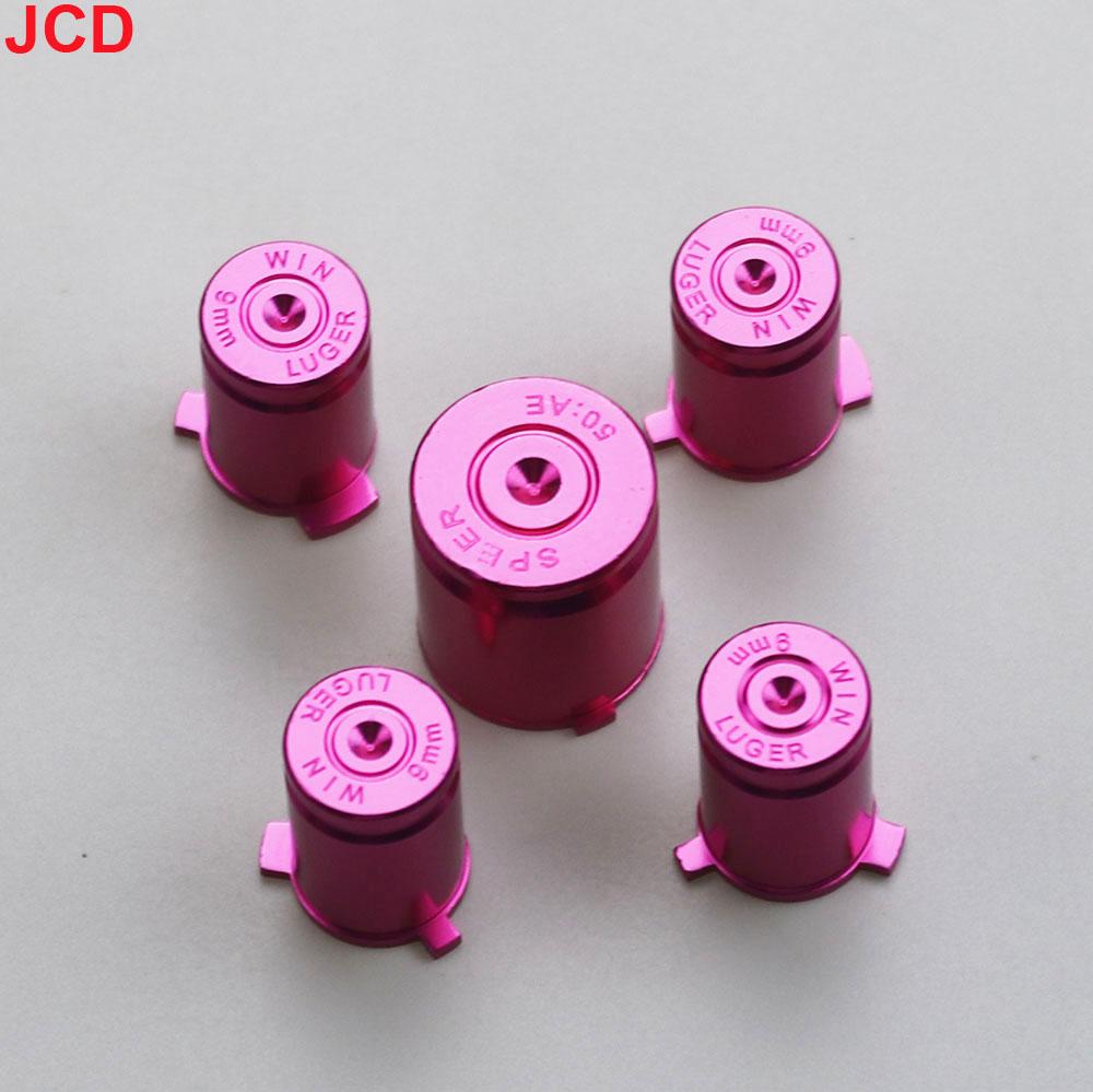 JCD 1Set For Xbox 360 Controller Buttons Aluminium Alloy Metal ABXY Bullet Button Cap Gamepad Replacement Accessories