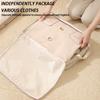 4Pcs Compressive Travel Storage Bags Thick Zipper Storage Bags Travel Accessories Travel Organizer Bags
