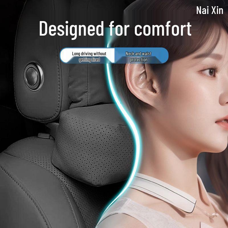 Car Headrest Neck & Lumbar Support Pillow for AITO, Li Auto, Tesla, BYD, AION