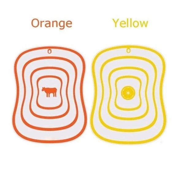 New Non-slip Cutting Board Transparent Antibacteria Classification Chopping Board Flexible PP Kitchen Chopping Kitchen