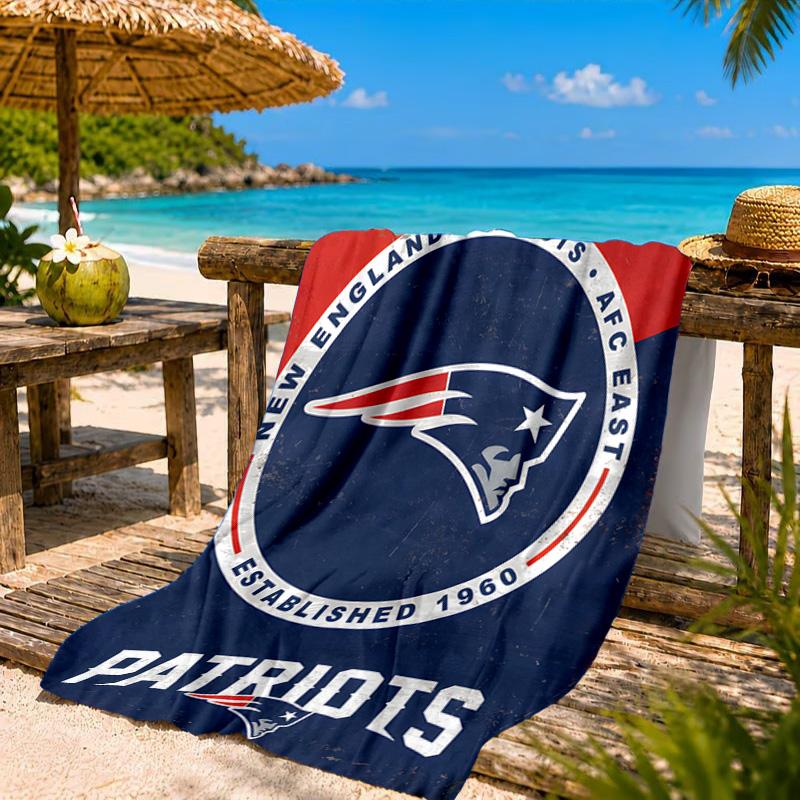 New England Patriots Gear Beach Towel, Quick-drying, Easy To Care For, Suitable for Both Fitness and Beach Vacations,Sports Essential