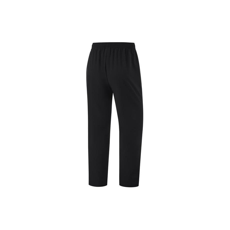 Li-Ning Fitness Series Solid Color Moisture Wicking Quick Dry Knitted Sports Pants Men Bottoms Black AYKU459-1