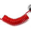 1.8m x 5mm Trailer Safety Cable, Trailer Brake Cable, Coiled Cable, for Emergency Towing of Camper Trailer