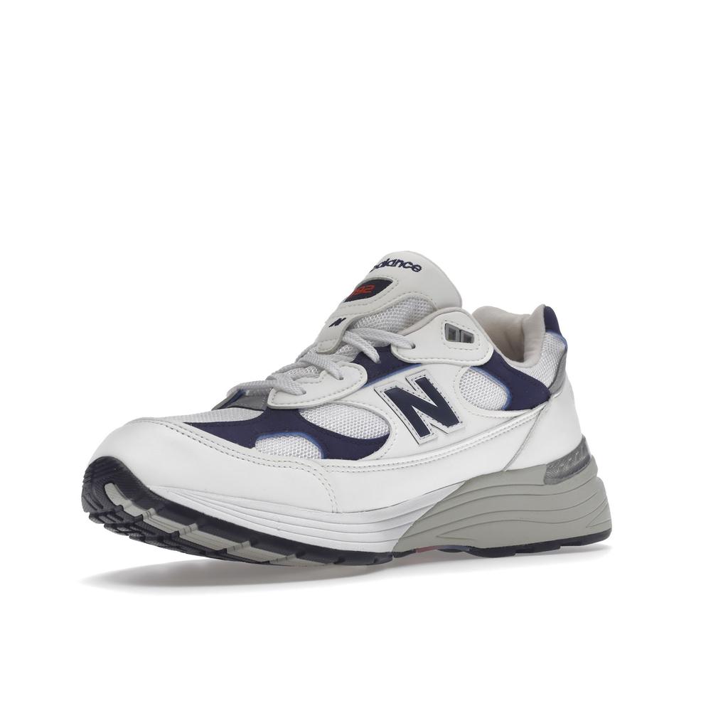New Balance 992 Made In USA White Navy Unisex Sneakers Blue M992EC