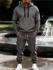 Cross2026 Men's Plus Velvet Winter Sports Workwear Set - European Size, Multi-Pocket, Loose Fit.
