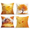 1Pc Autumn Fallen Leaves Pillow Cover For Home Living Room Bedroom Sofa Office Decorative Pillowcase Soft Throw Pillows 45X45Cm