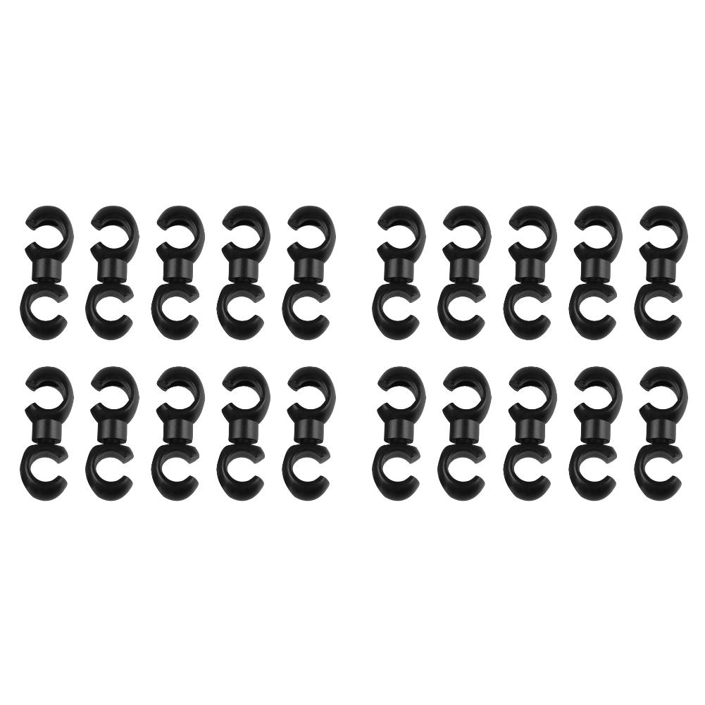 10-30PCS Bicycle Brake Gear Cable S Style Clips BIke Cable Clip MTB Bike Rotatable Line Hose Guide Line Hook Pipe Buckles