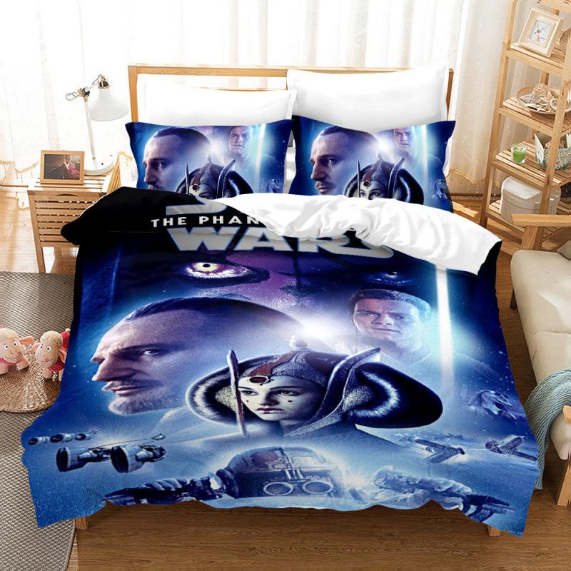 Star Wars Digital Printing Three-Piece 3D Home Textile Quilt Cover