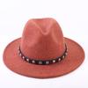 Popular European and American High-end Wool Top Hat, Men's and Women's Fashion Versatile Elegant Top Hat Jazz Hat