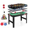 4-In-1 Combo Game Table Set with Football Billiards Ice Hockey Table Tennis All In One Game Table Wear Resist for Home Game Room