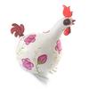 Les Trésors De Lily [M9052] – Figur „Coq Cocorico“ aus rosa Elfenbein – 30 cm