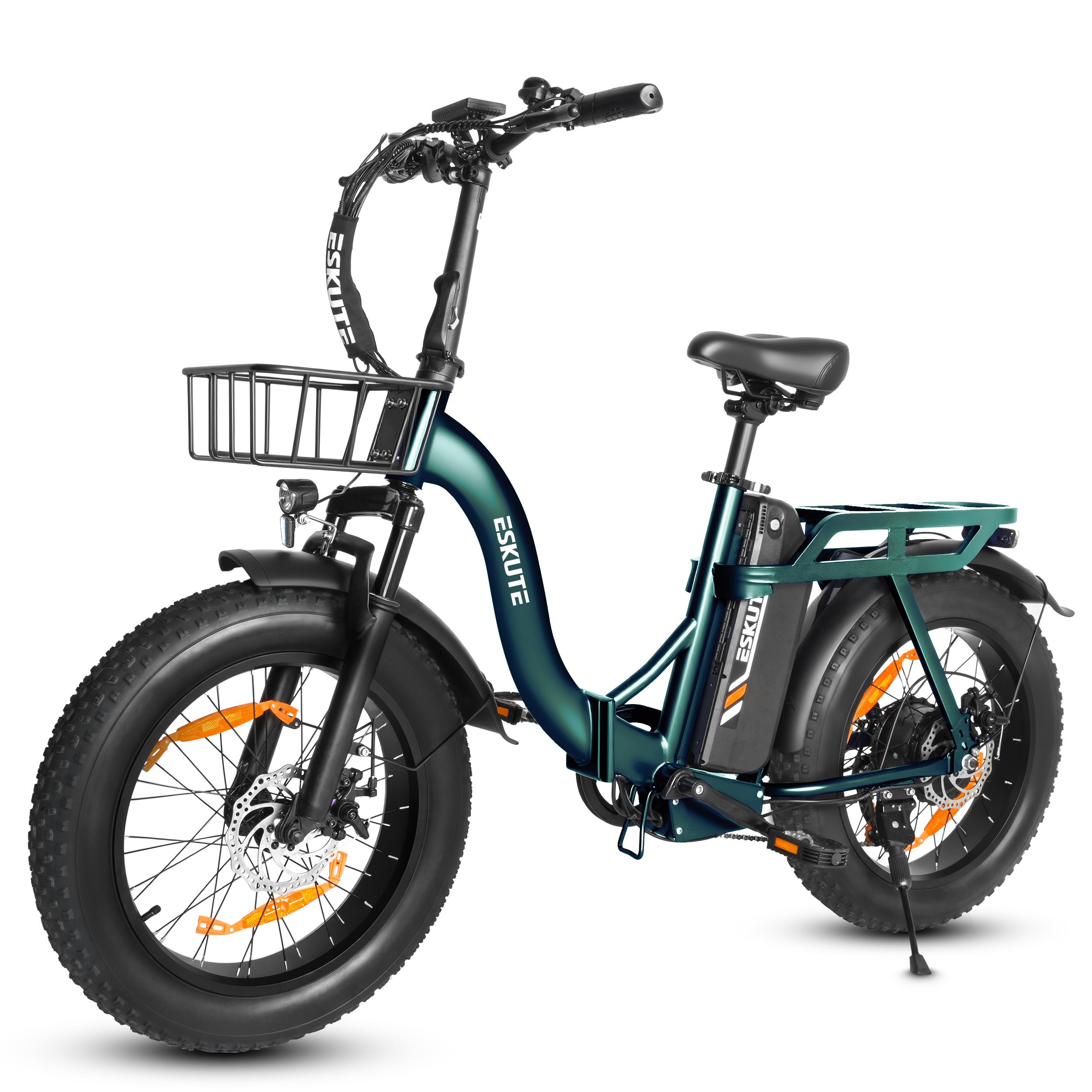 Faltbares Elektrofahrrad ESKUTE D202 20 Zoll 250W 48V 20,8Ah D202——250W grün