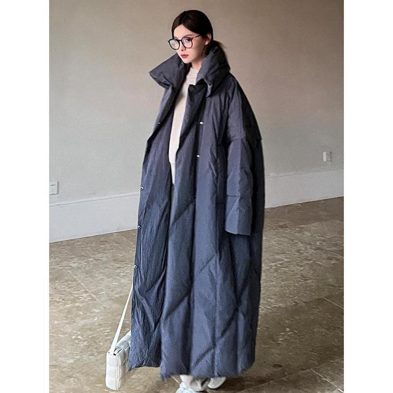 Roupas de Algodão Novas para Mulheres no Inverno Longas e Soltas Comprimento até o Joelho Grande Casaco de Algodão Grosso Jaqueta de Algodão Agasalho da Moda Trendy
