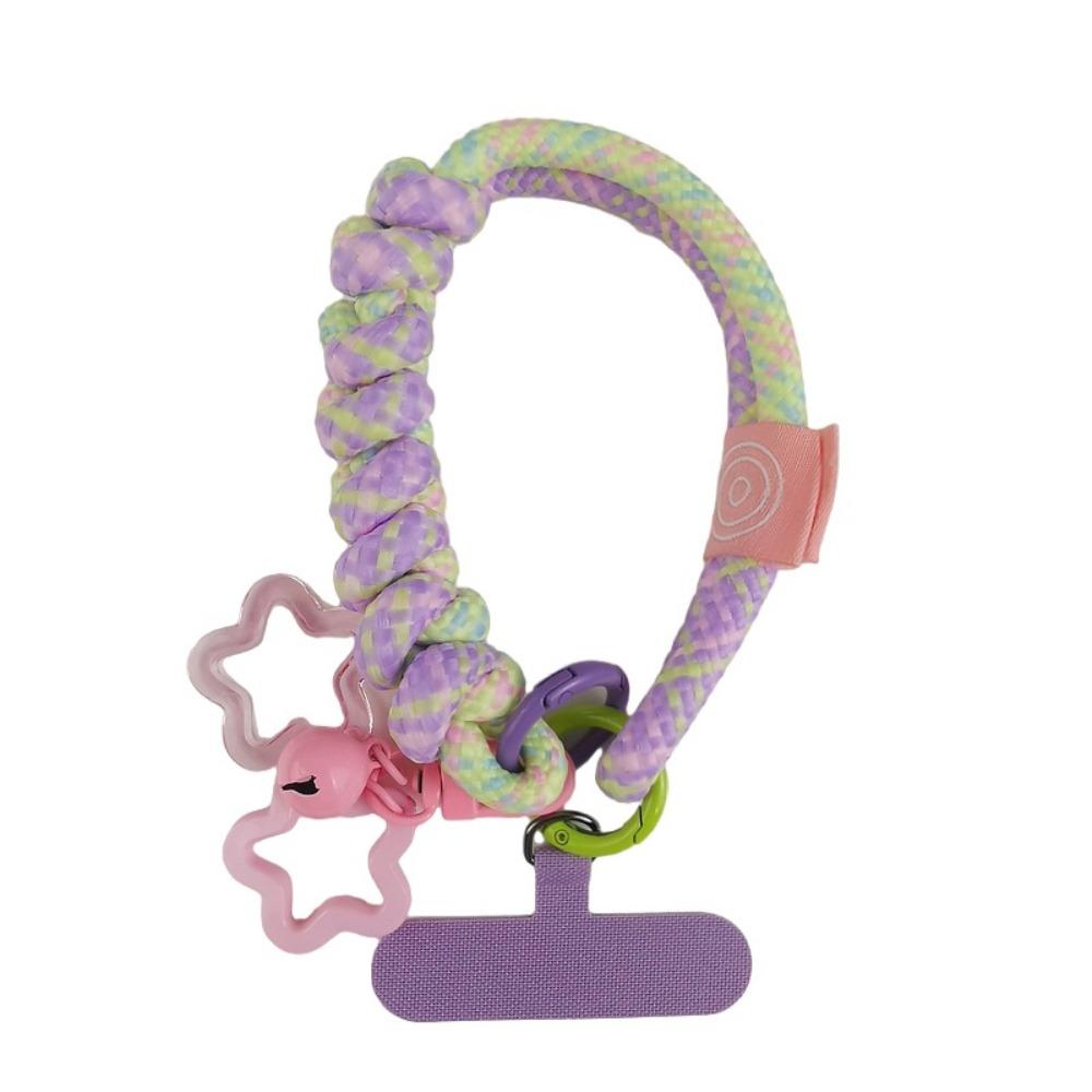 Star Keychain Woven Phone Strap Detachable Mobile Phone Charm Mobile Phone Lanyard Lanyard Patch