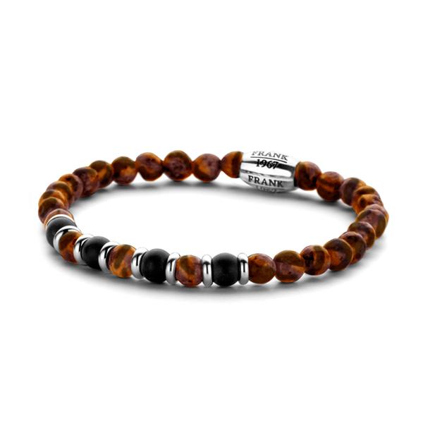 Frank1967 Tiger Gemstone Bracelet Brown 6Mm 7Fb-0266