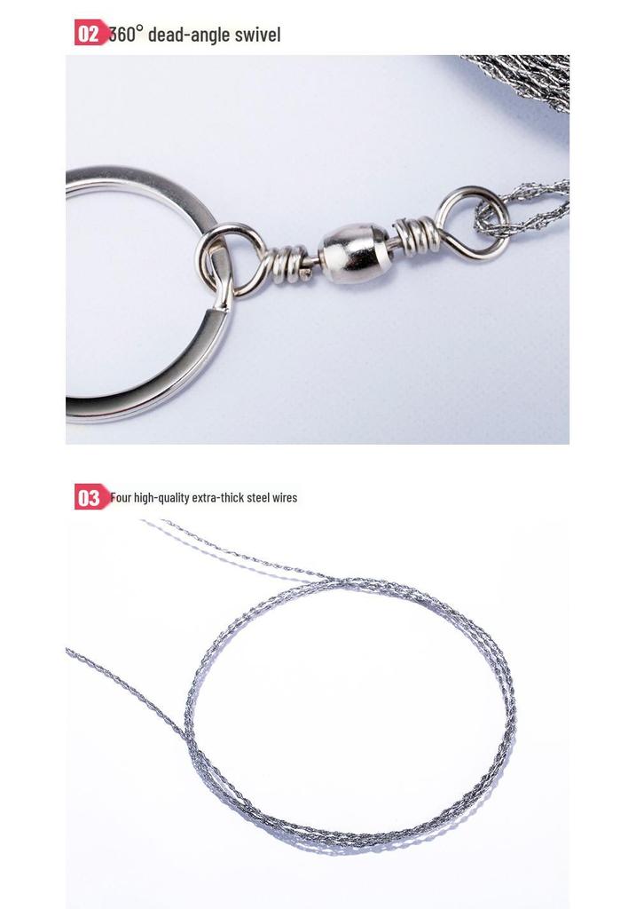 Stainless Steel Wire Hand Saw - Portable Outdoor Survival Tool