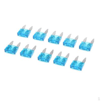 10 Stück Mini 15A Klinge blau für PKW-LKW-Ersatz