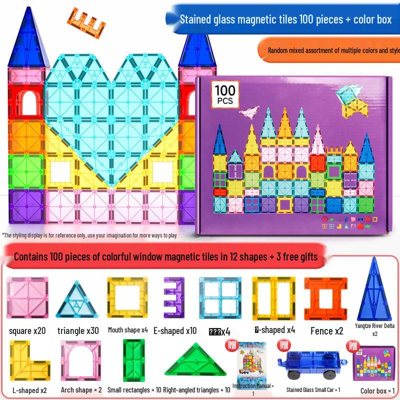 Colorful Magnetic Building Blocks for Kids - Educational Toys for Boys and Girls